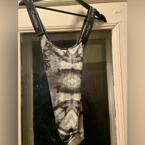 CALVIN KLEIN MARBLE BODYSUIT SIZE S
